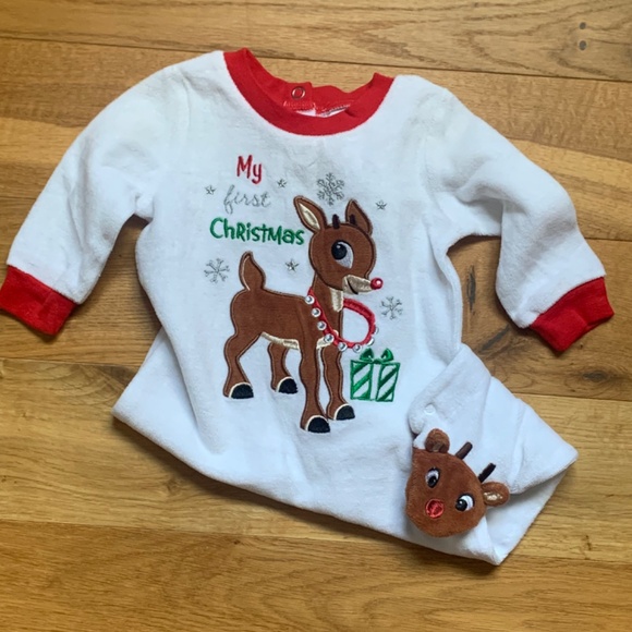 Rudolph my first Christmas baby’s pyjamas - Picture 2 of 4
